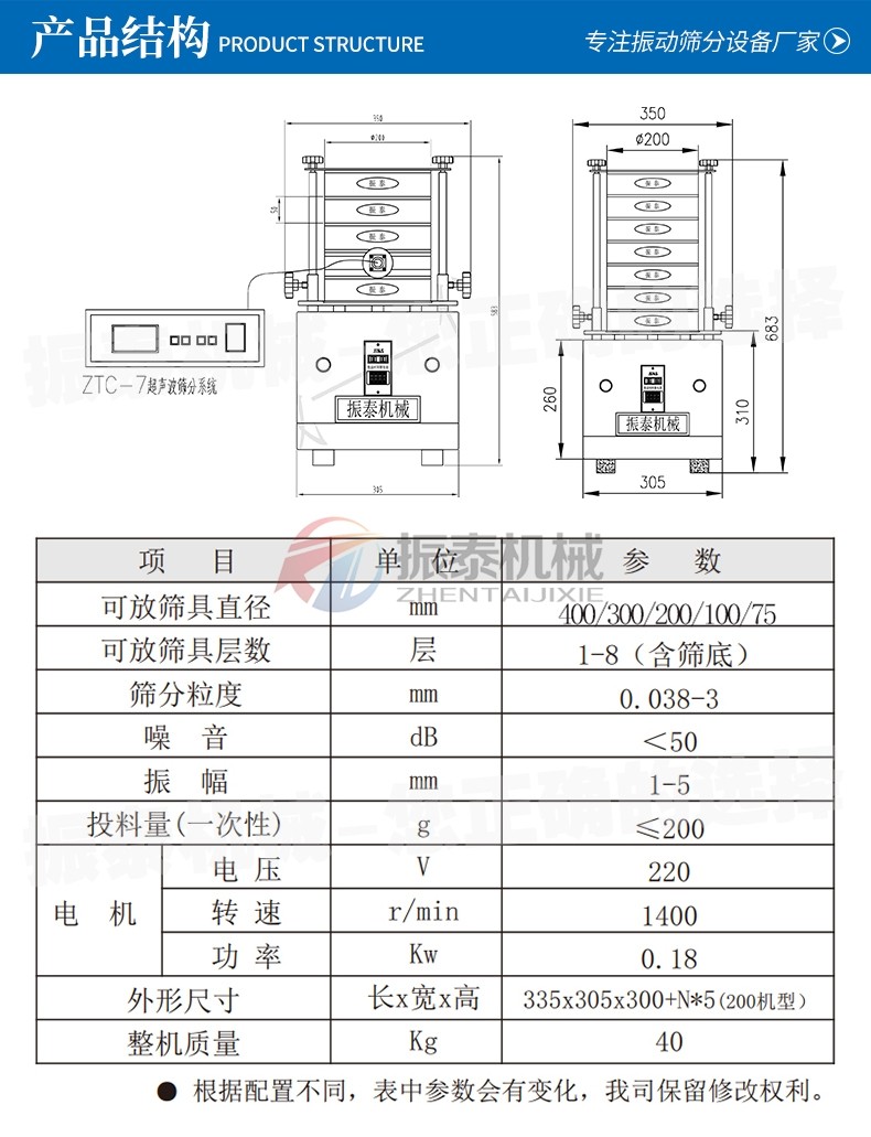 玻璃珠试验筛产品结构